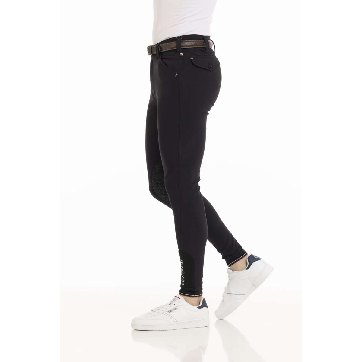 EQUITHÈME Pantalón de Equitación Eliot Hombres Negro