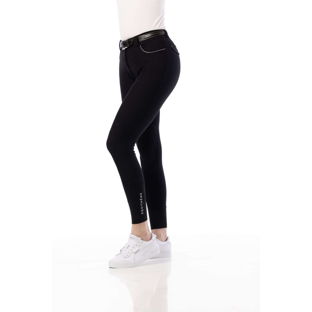 EQUITHÈME Pantalón de Equitación Dames Negro