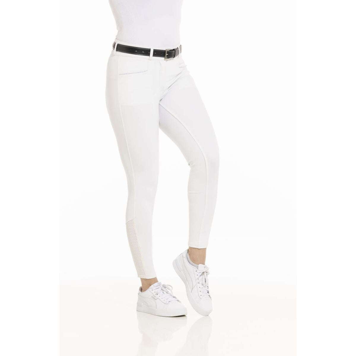 EQUITHÈME Pantalón de Equitación Claudine Blanco