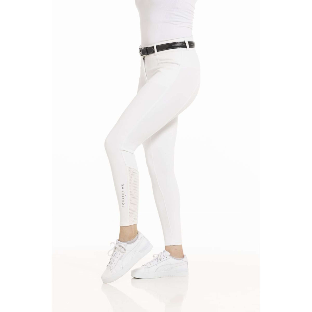 EQUITHÈME Pantalón de Equitación Claudine Blanco