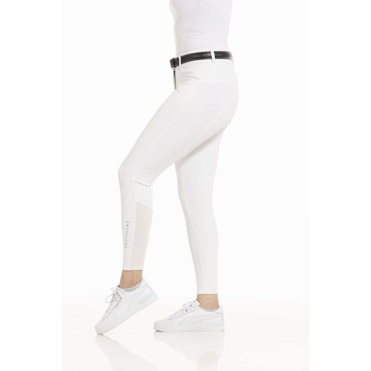 EQUITHÈME Pantalón de Equitación Claudine Blanco