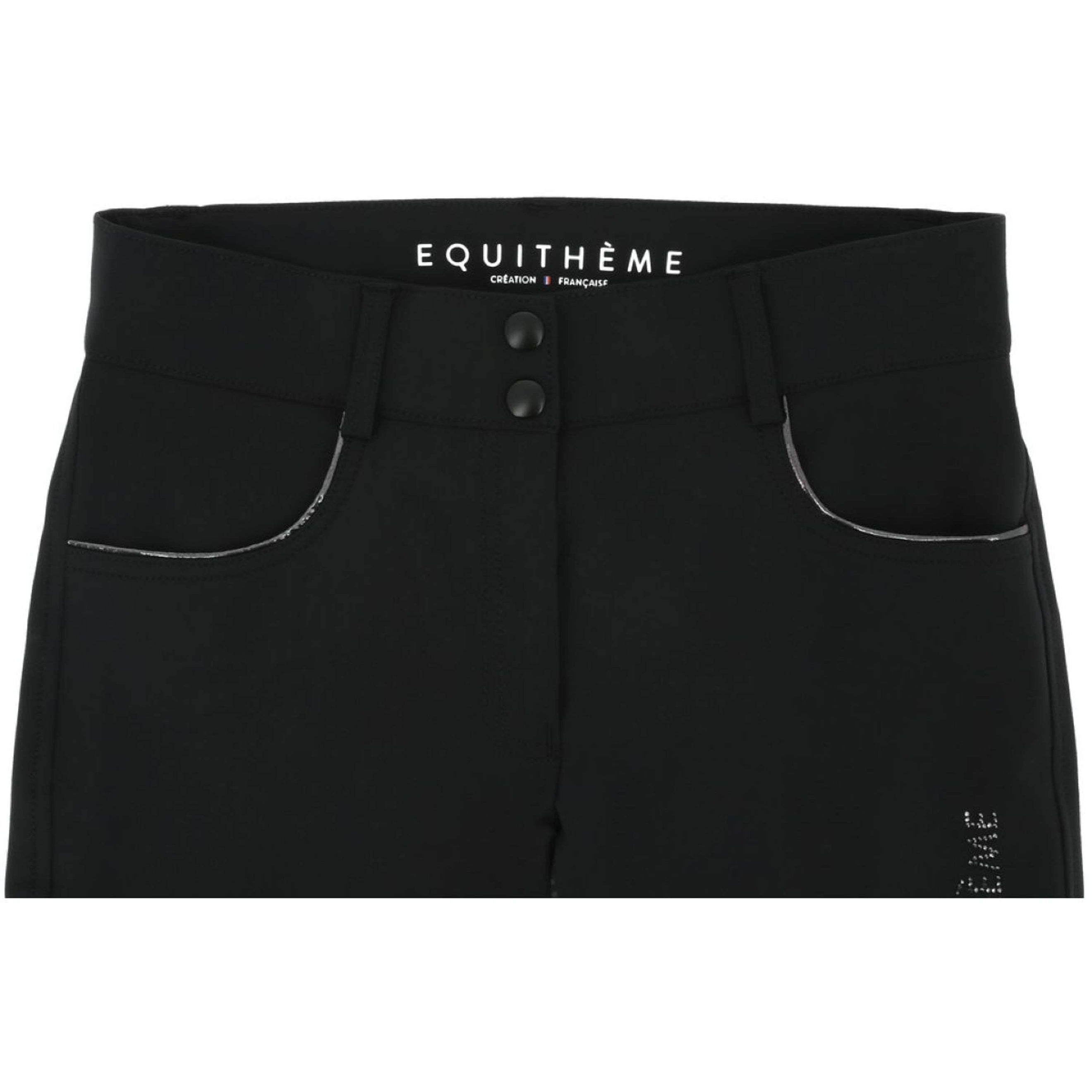 EQUITHÈME Pantalón de Equitación Beverly Negro EQUITHÈME Pantalón de Equitación Beverly Negro