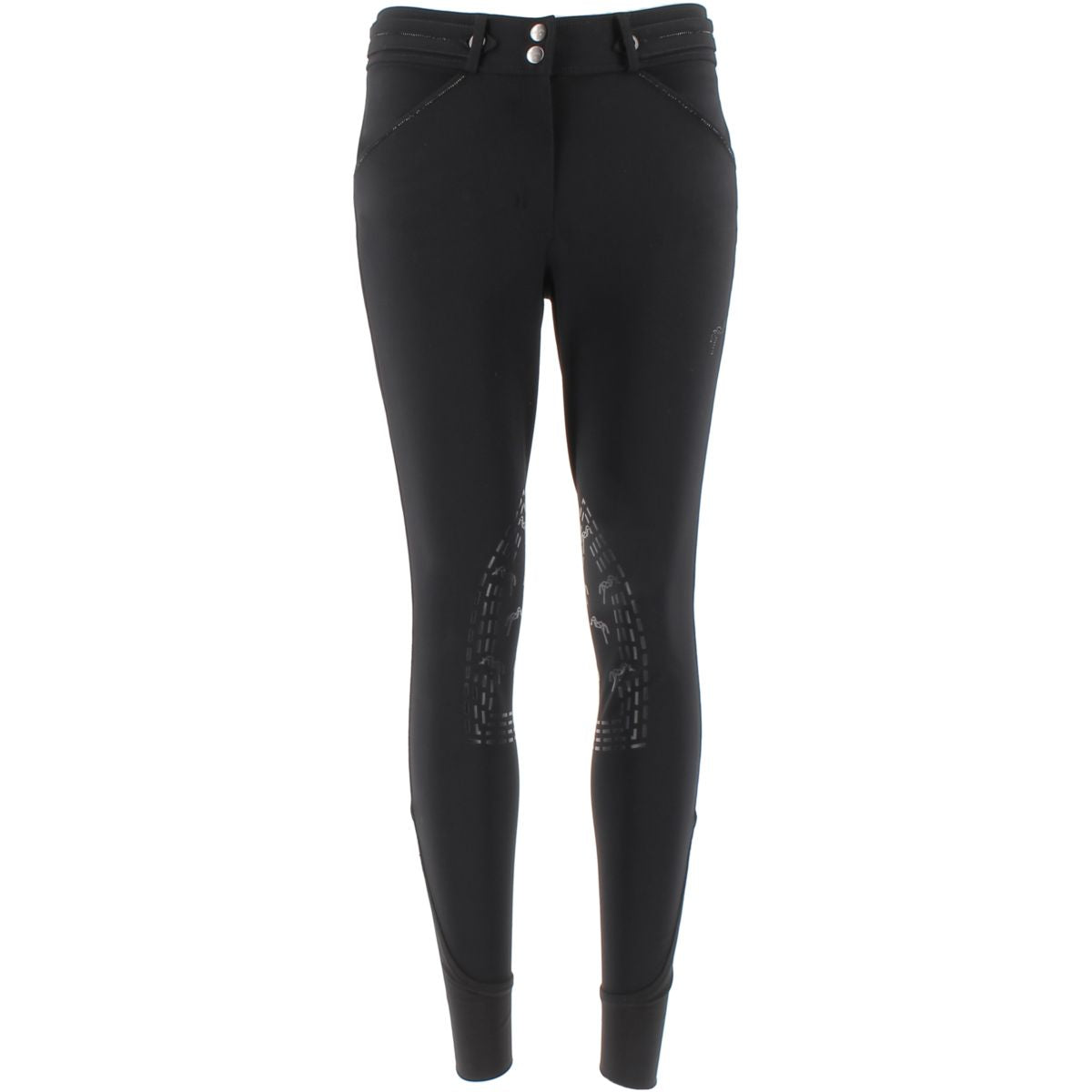 Pénélope Pantalón de Equitación Elegance Mujer Negro