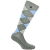 EQUITHÈME Calcetines Argyle Gris Claro Azul Cielo