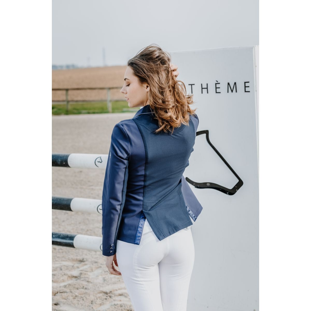 EQUITHÈME Chaqueta de Competición Oliva Navy