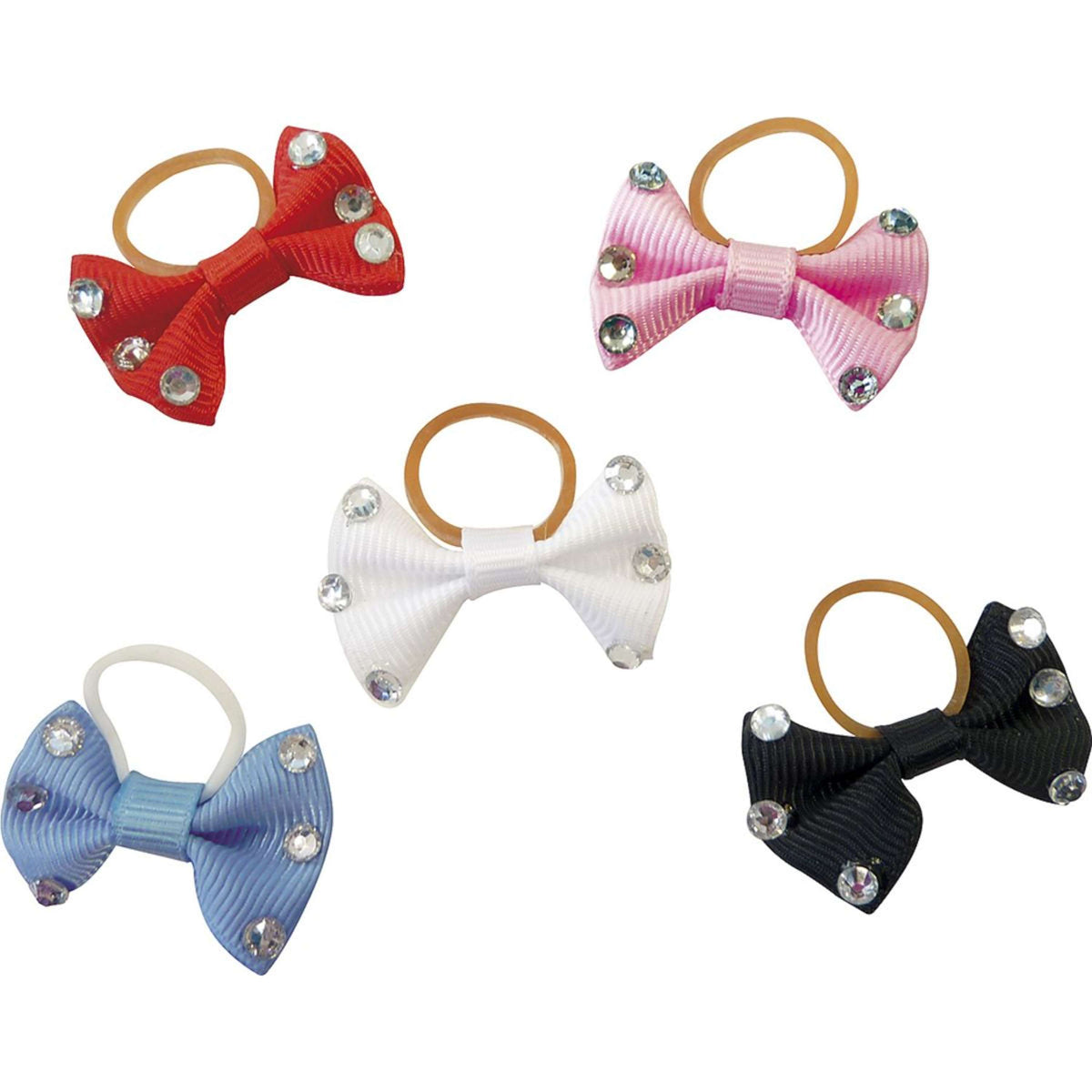 EQUITHÈME Cintas para Trenzas con Strass Rojo