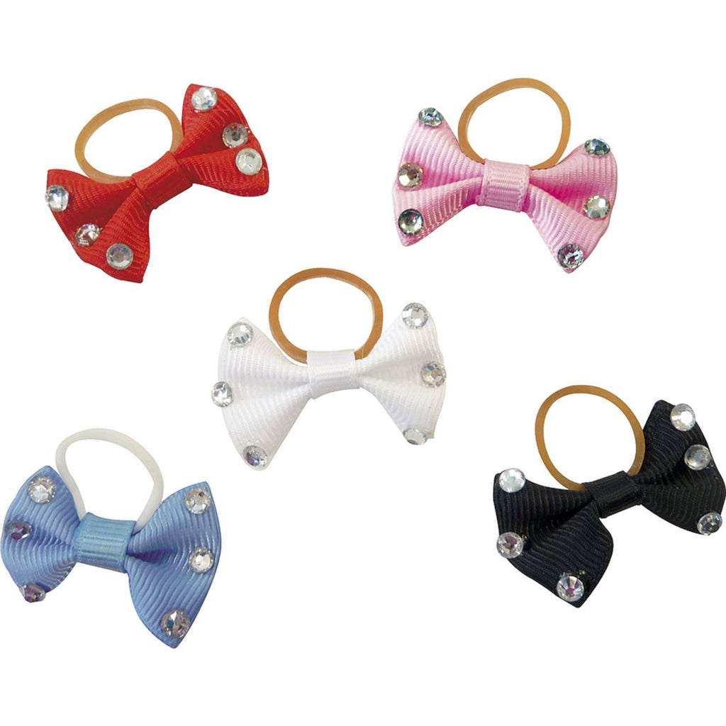 EQUITHÈME Cintas para Trenzas con Strass Rosa