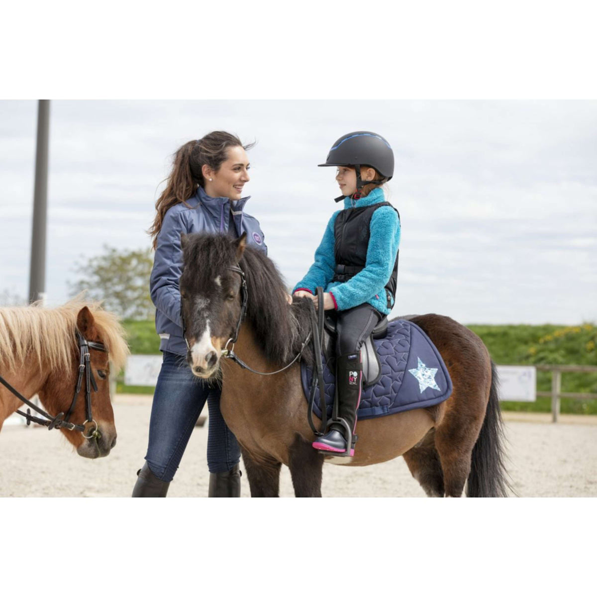 EQUITHÈME Protector corporal Mesh Niños Negro