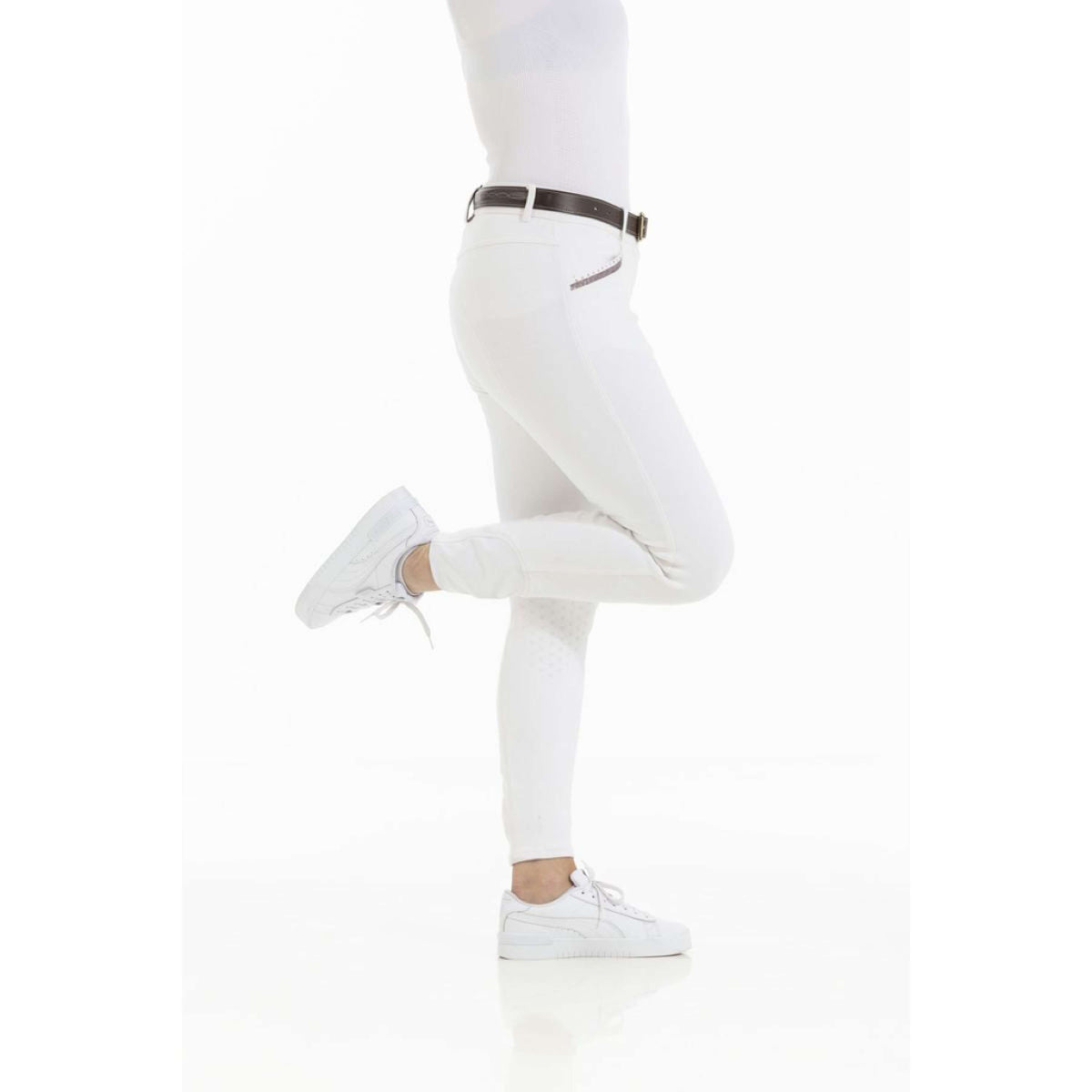 EQUITHÈME Pantalón de Equitación Kim Organic Cotton Blanco