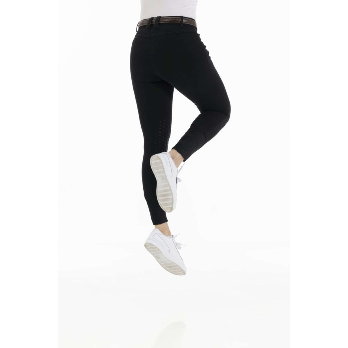 EQUITHÈME Pantalón de Equitación Kim Organic Cotton Negro