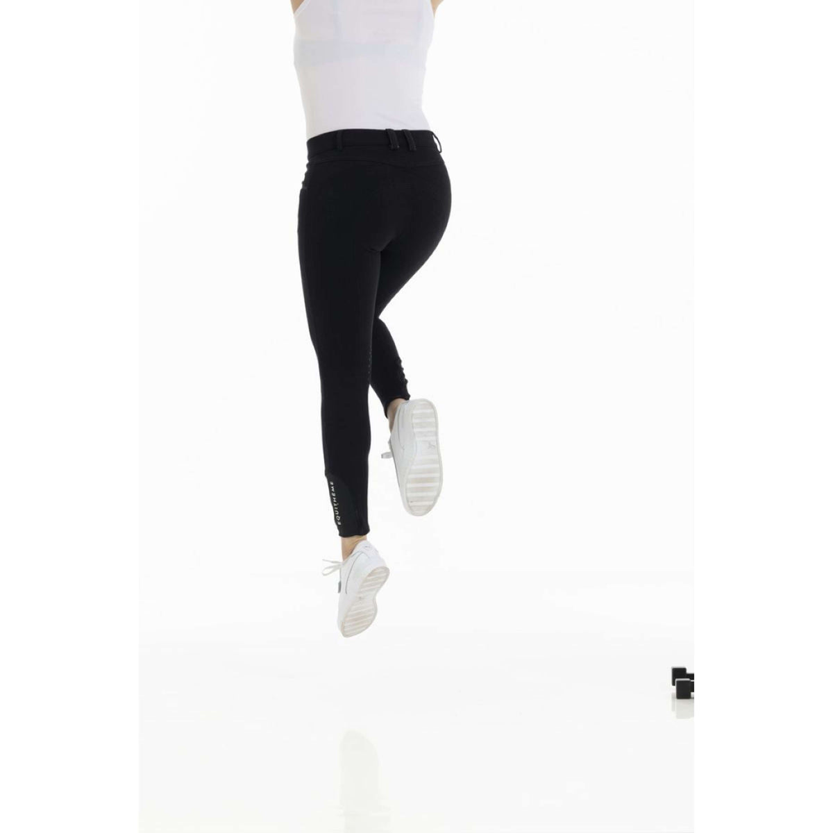 EQUITHÈME Pantalón de Equitación Kim Organic Cotton Negro