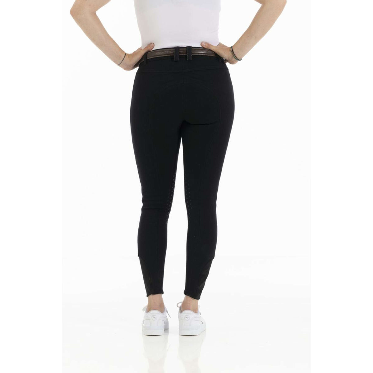 EQUITHÈME Pantalón de Equitación Kim Organic Cotton Negro