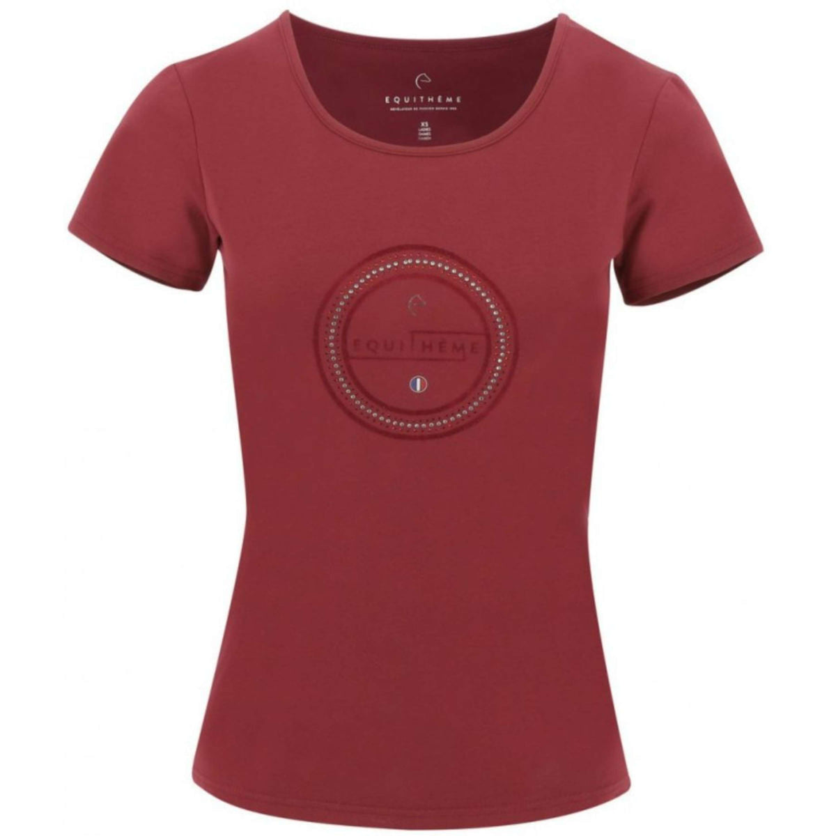 EQUITHÈME T-Shirt Anna Mujer Cherry