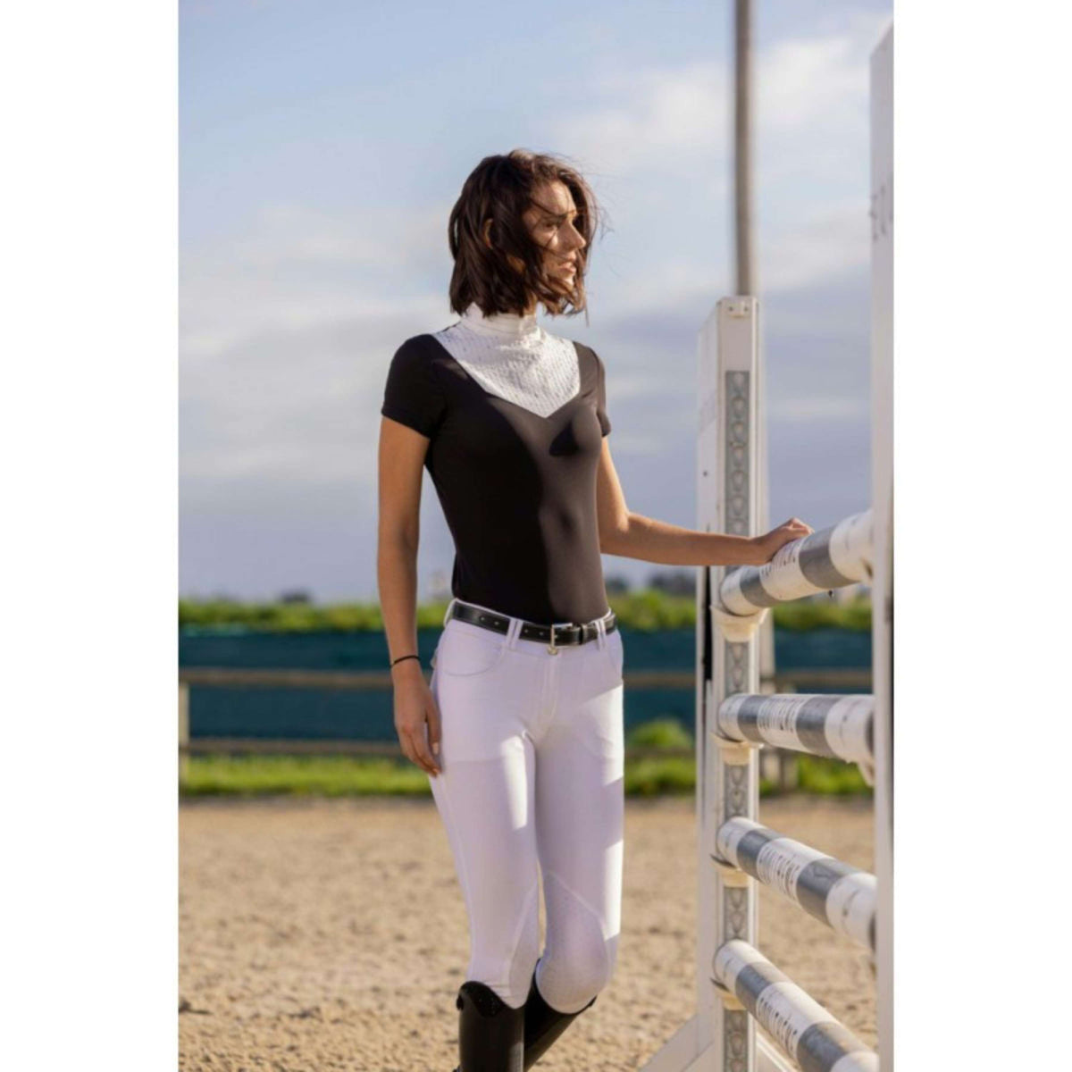 EQUITHÈME Polo Lerma Mujer Negro