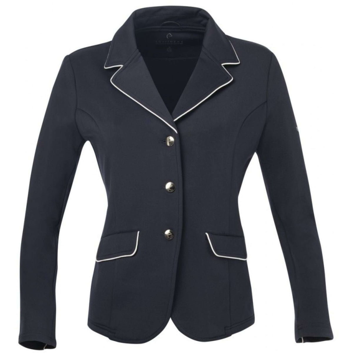 EQUITHÈME Chaqueta de Competición Soft Classic Azul marino/Blanco