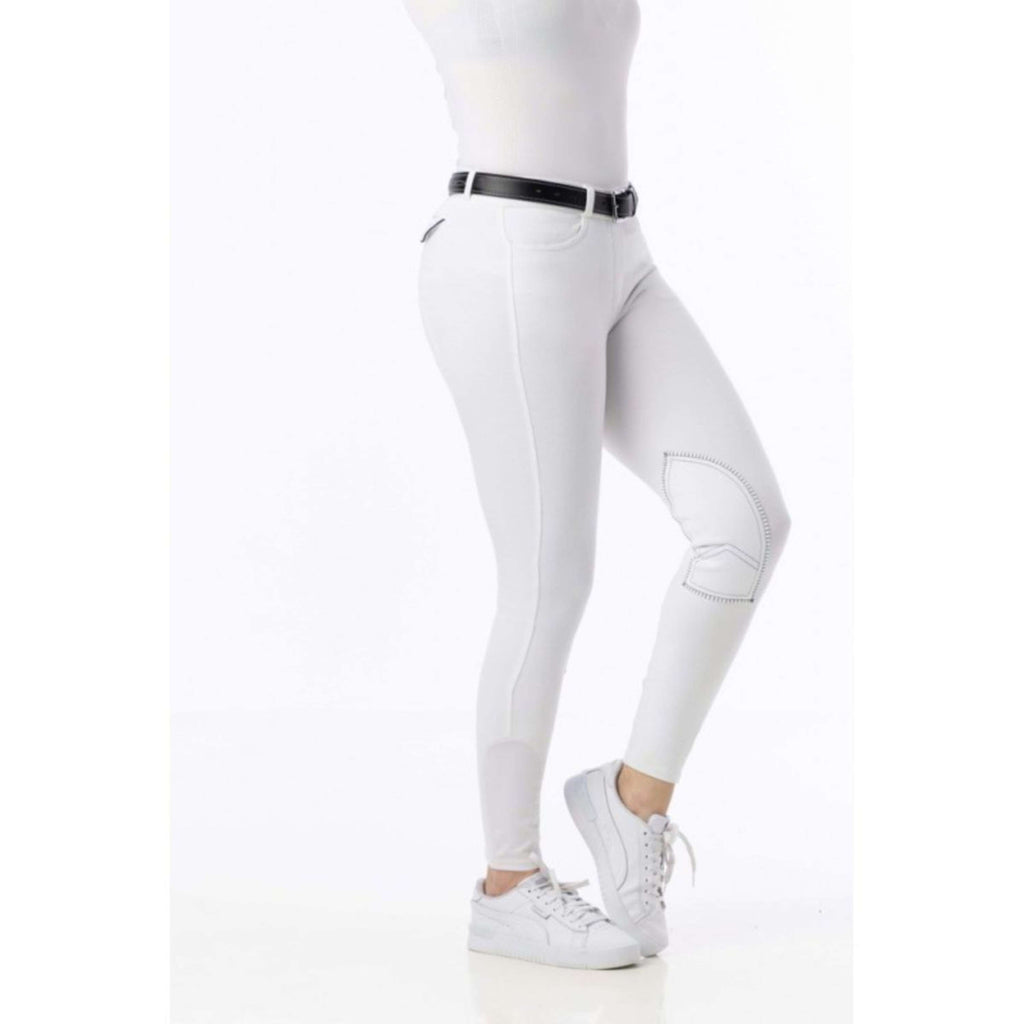 Riding World Pantalón de Equitación Alexandrie Mujer Blanco