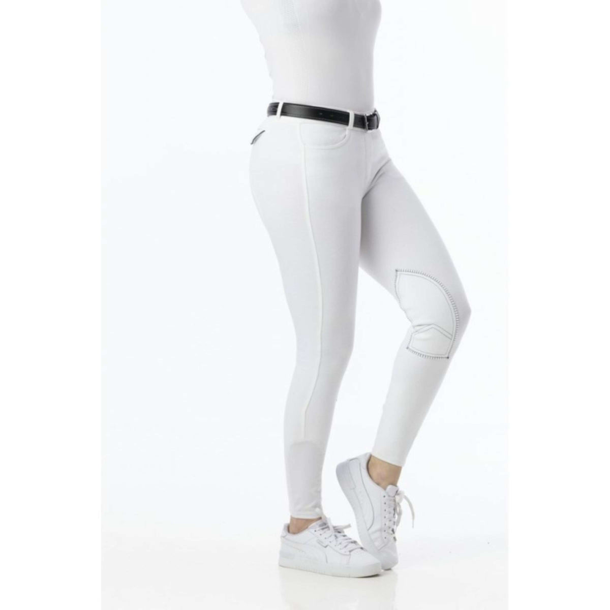 Riding World Pantalón de Equitación Alexandrie Niños Blanco