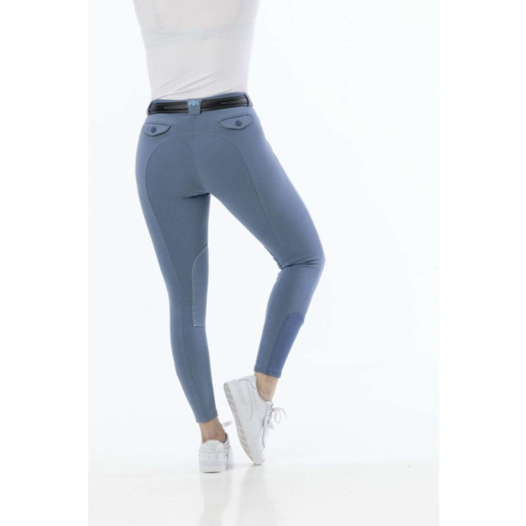 Riding World Pantalón de Equitación Alexandrie Niños Azul