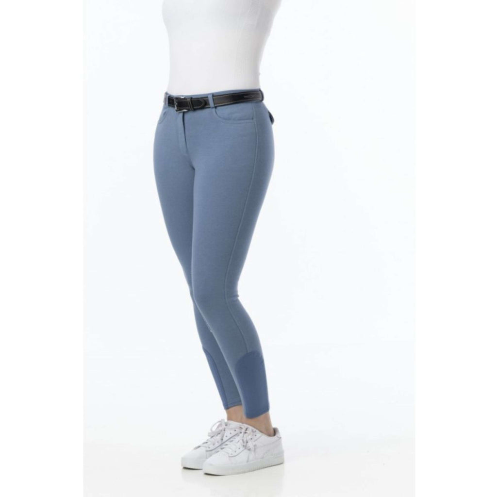 Riding World Pantalón de Equitación Alexandrie Niños Azul
