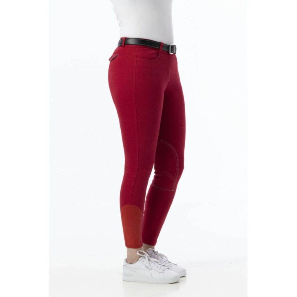 Riding World Pantalón de Equitación Alexandrie Niños Rojo