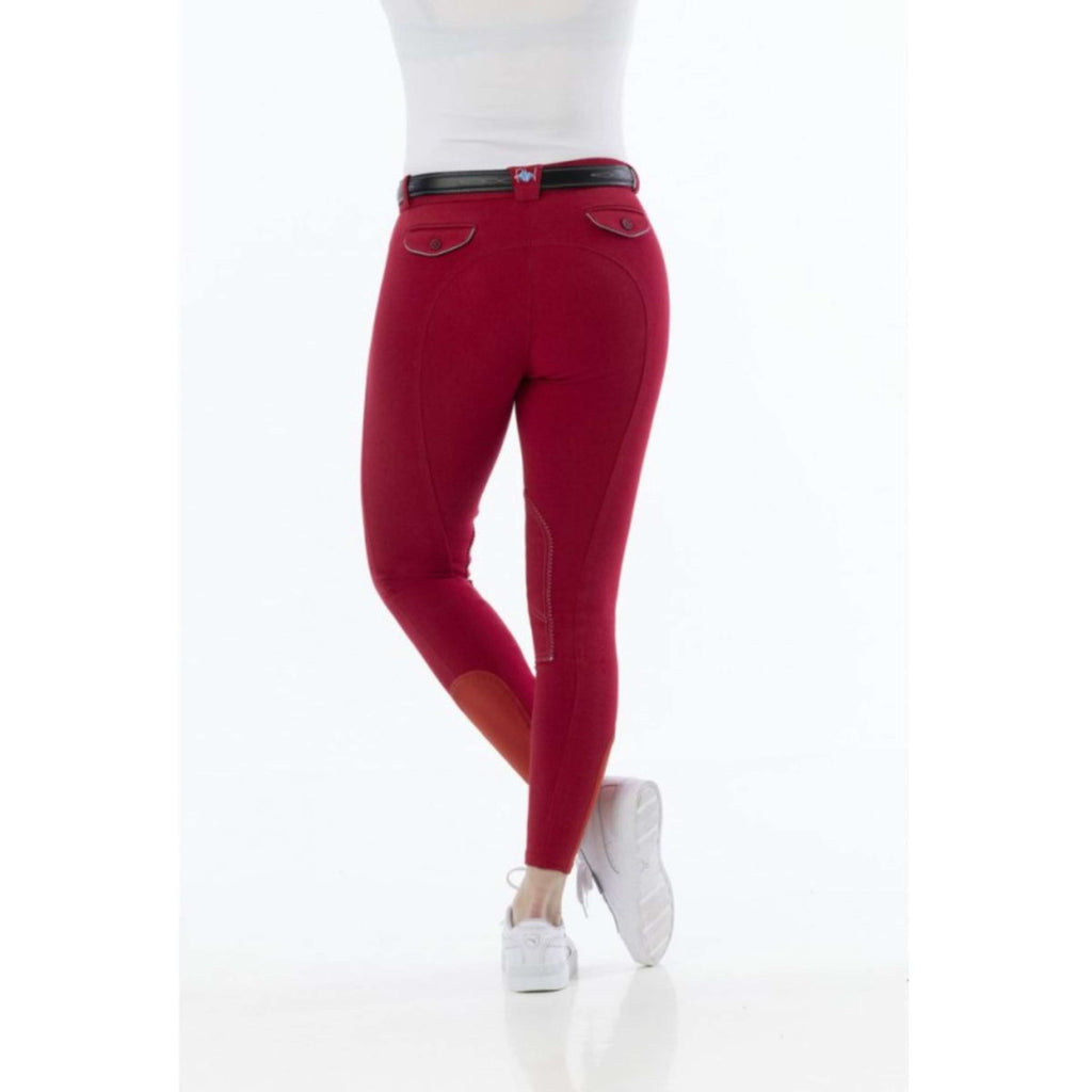Riding World Pantalón de Equitación Alexandrie Niños Rojo