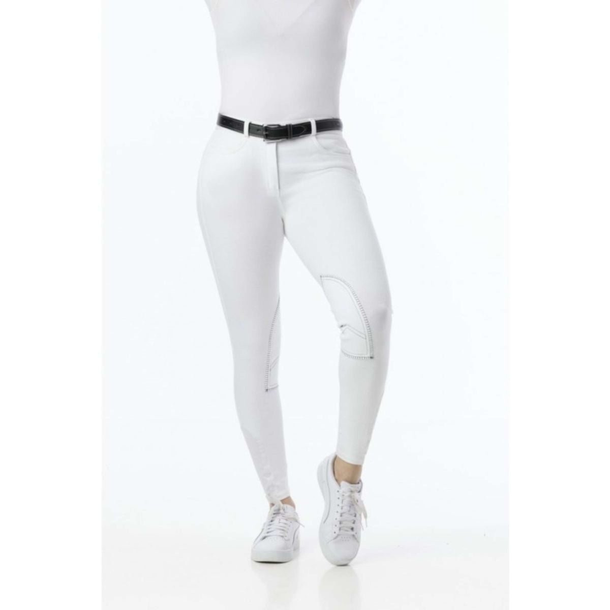 Riding World Pantalón de Equitación Alexandrie Niños Blanco