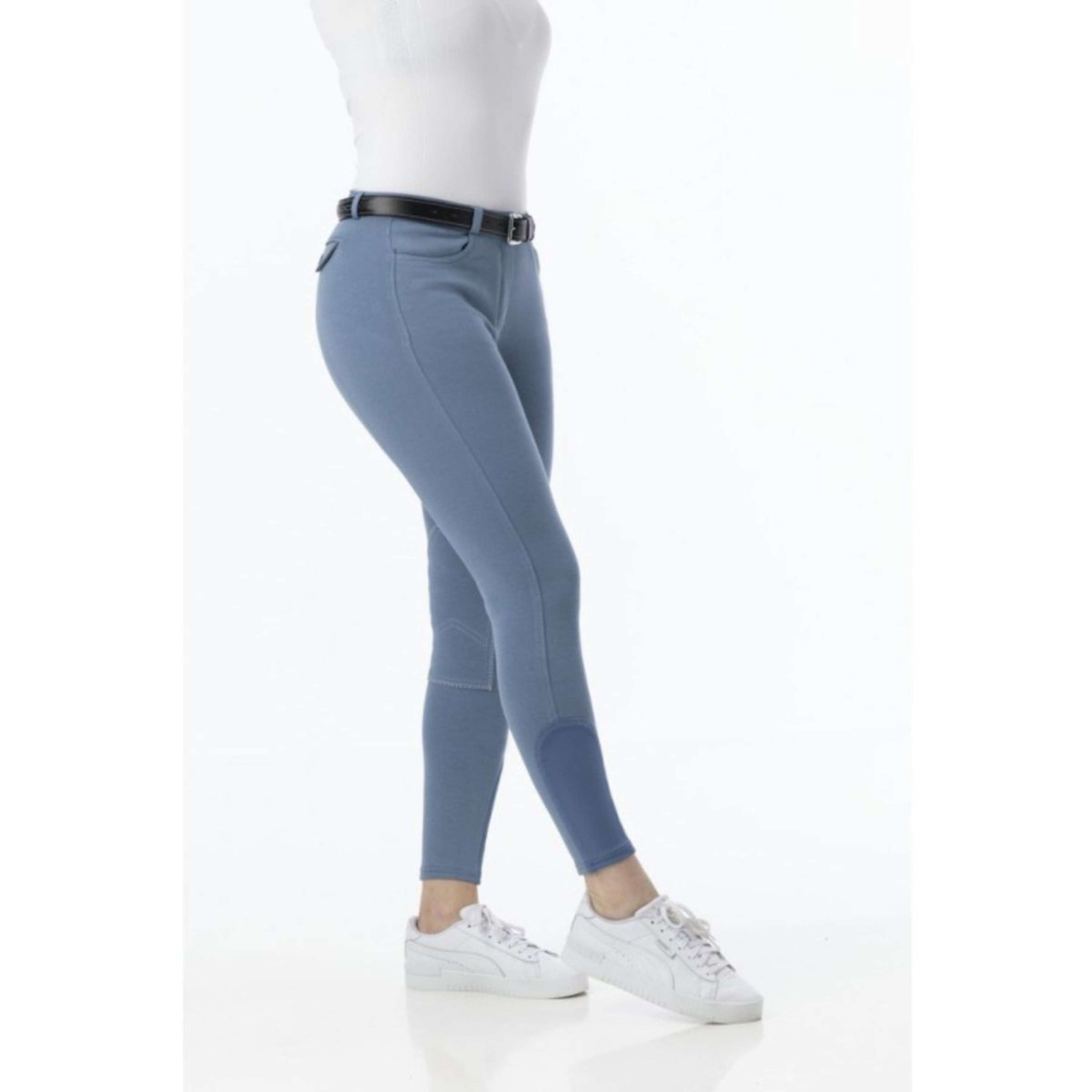 Riding World Pantalón de Equitación Alexandrie Niños Azul