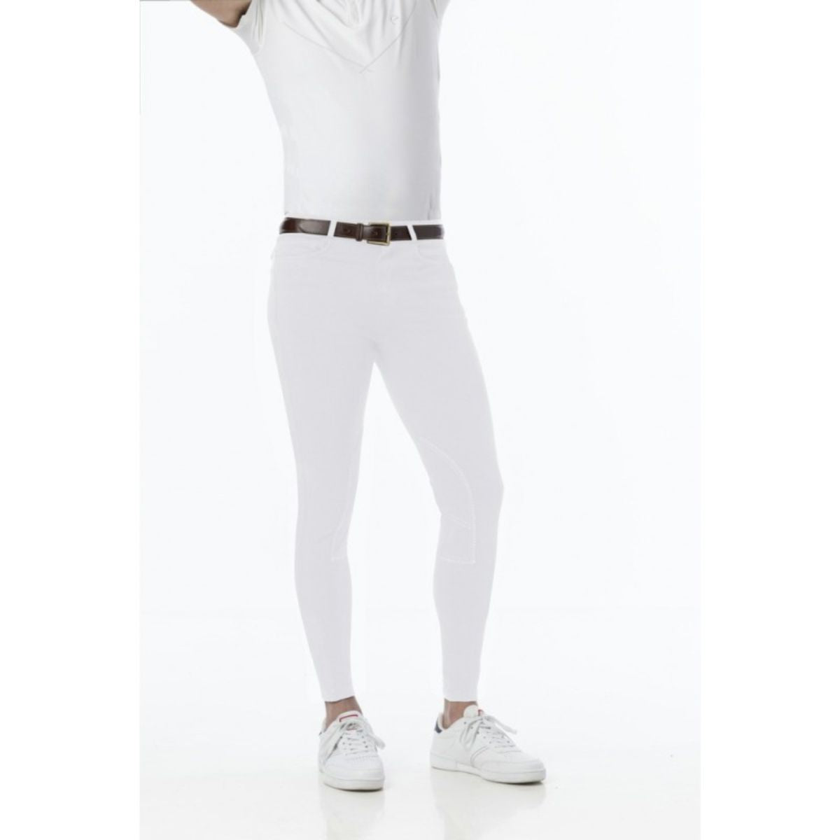 Riding World Pantalón de Equitación Lecaire Hombres Blanco