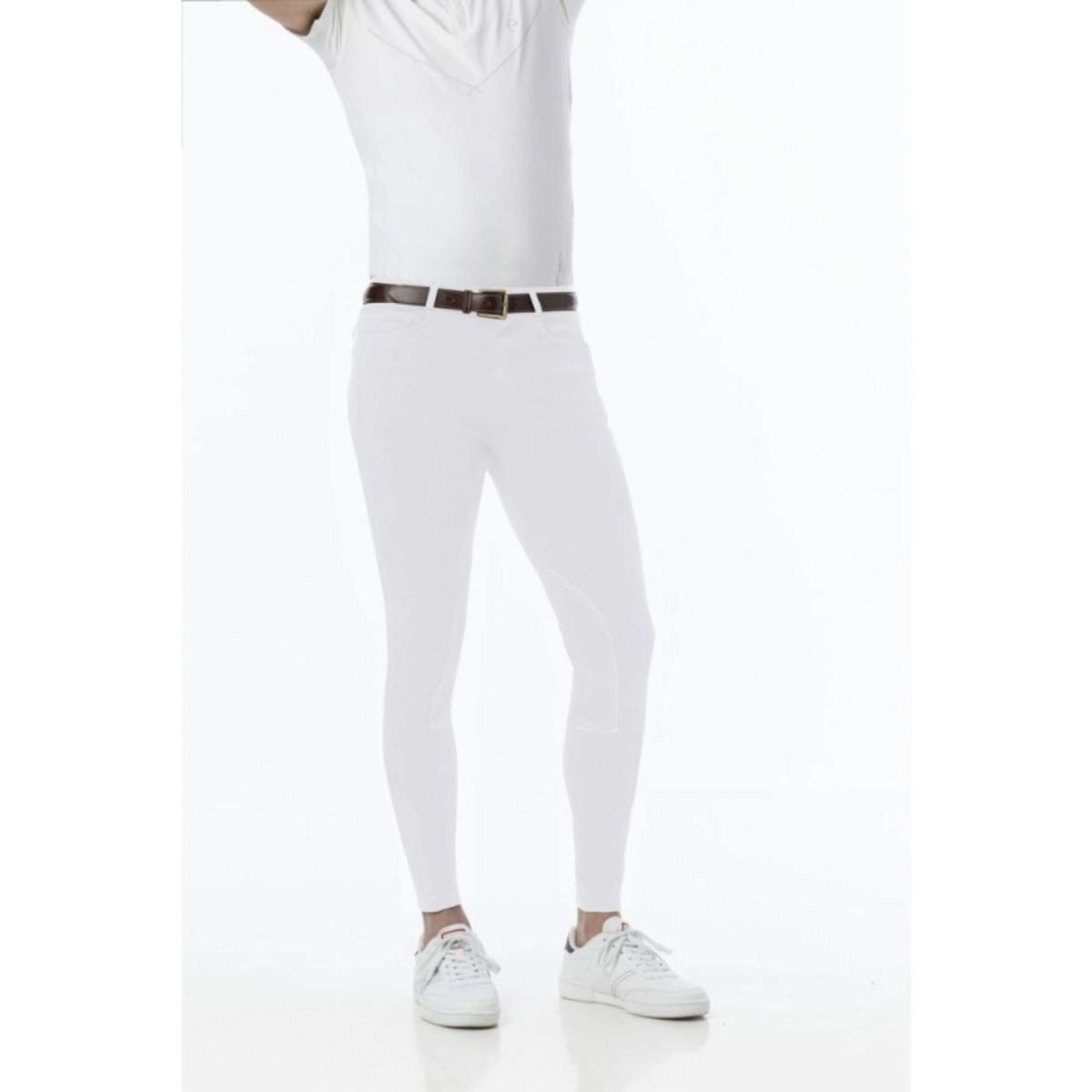 Riding World Pantalón de Equitación Lecaire Hombres Blanco