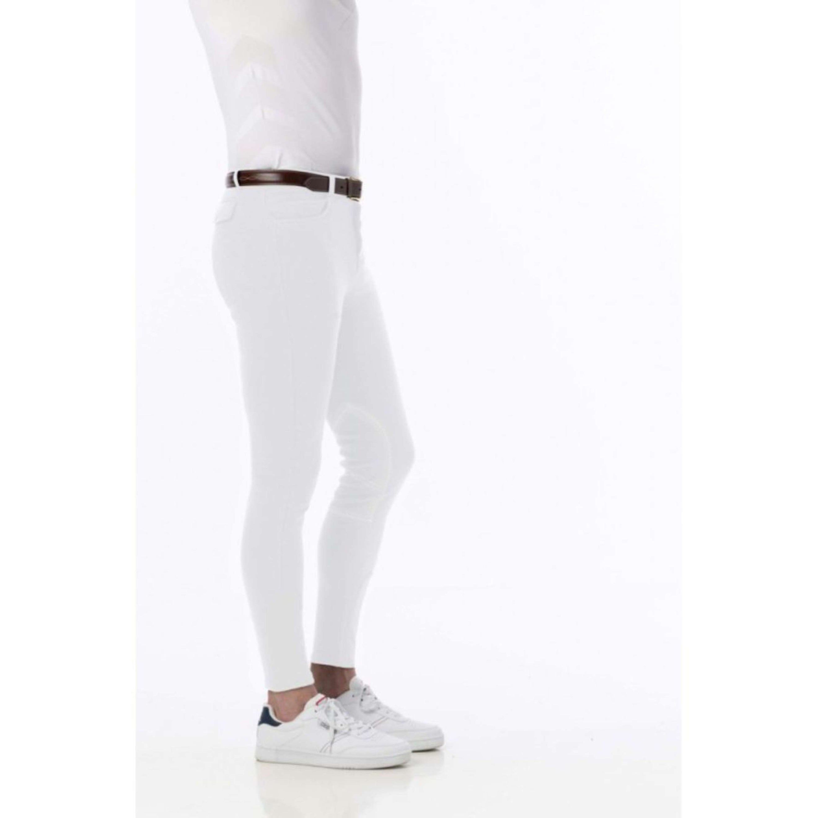 Riding World Pantalón de Equitación Lecaire Hombres Blanco