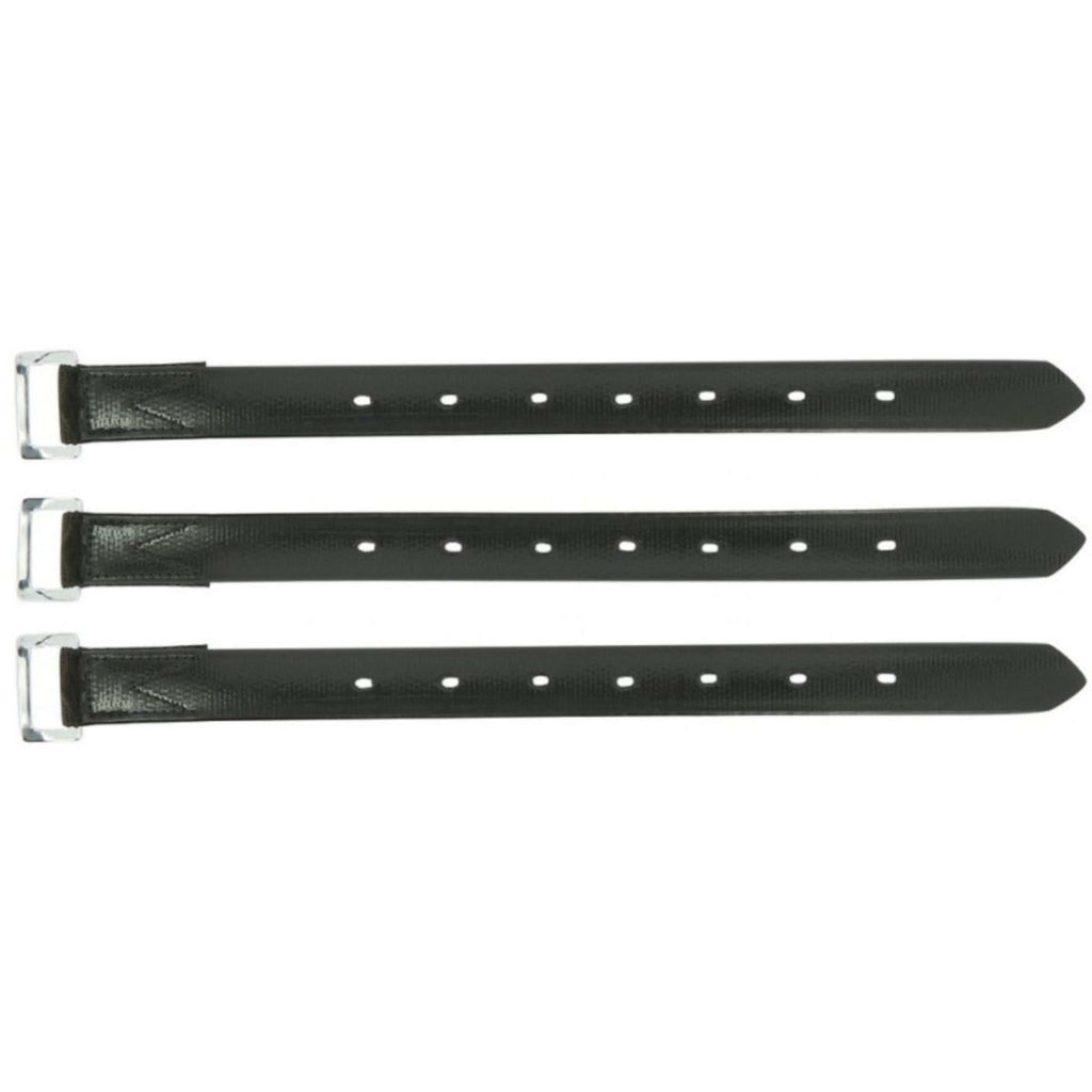 Norton Correas de cincha Rexine Evol GP Juego de 3 Negro
