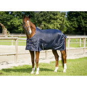EQUITHÈME Manta Impermeable Light Marino/Gris Puntos