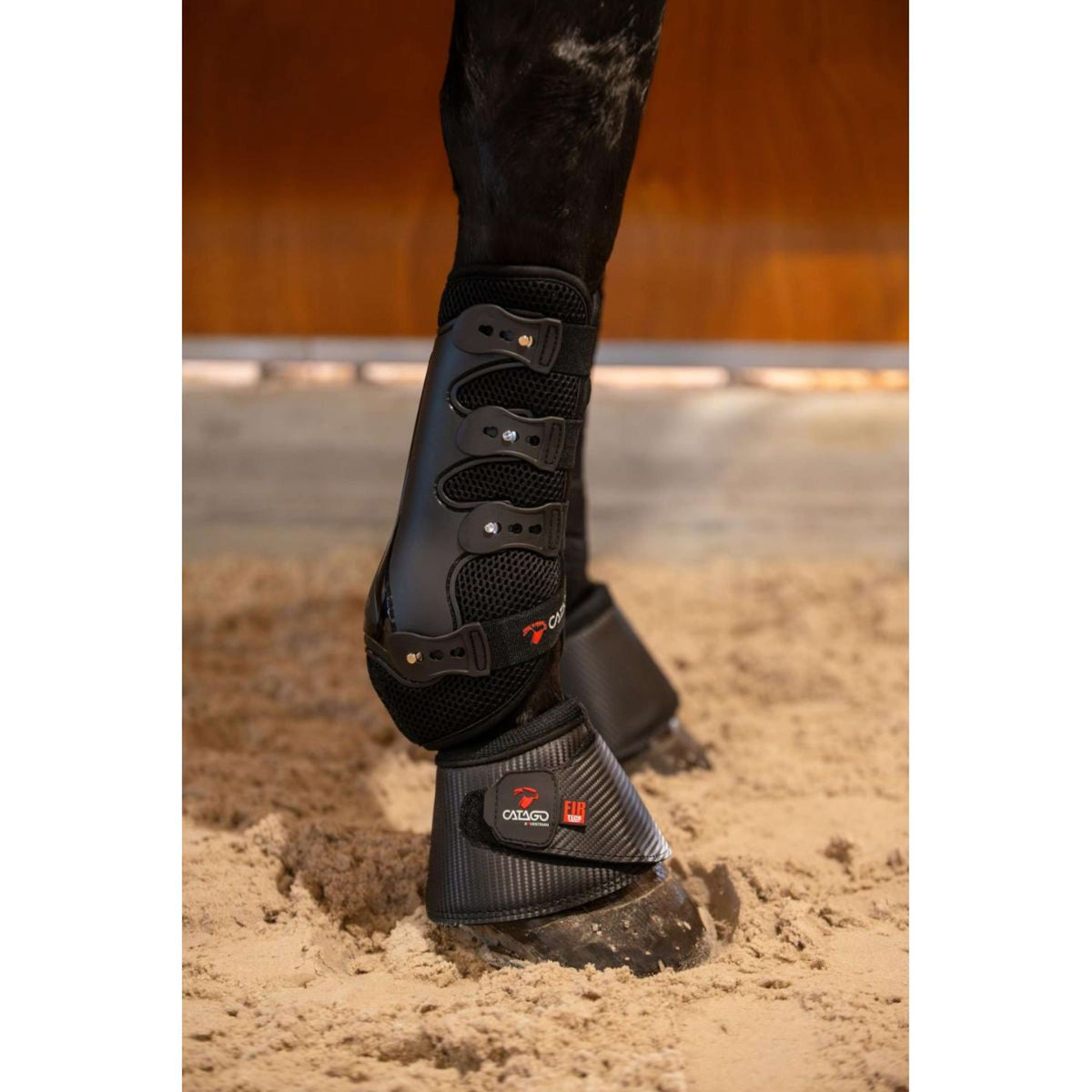 Catago Botas para Caballos Fir-Tech Negro