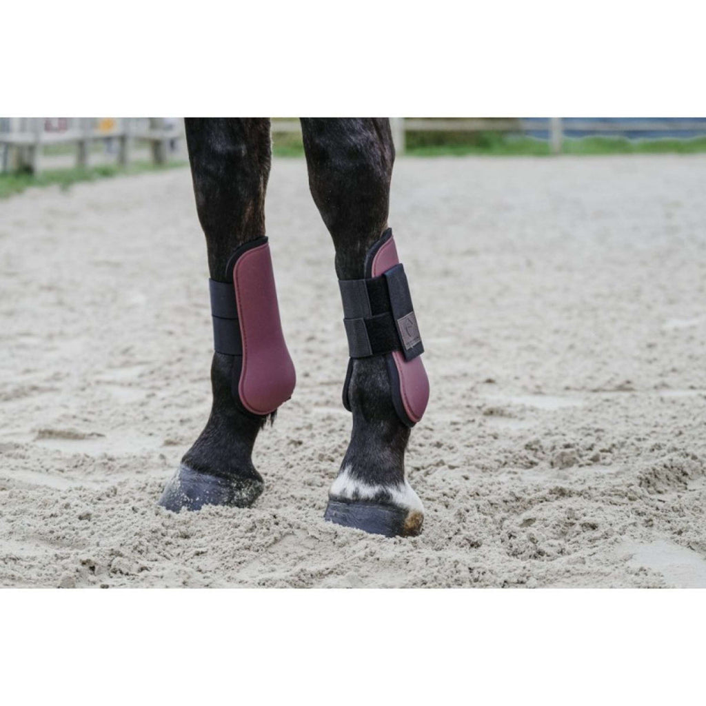 EQUITHÈME Botas para tendones Burdeos