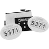 Eskadron Números de dorsal Quick-Pin 4 Blanco