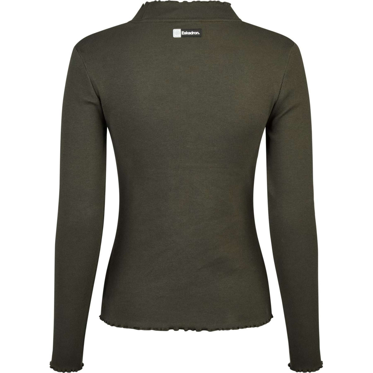 Eskadron T-Shirt Dynamics Turtleneck Rib Mangas Largas Olive