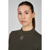 Eskadron T-Shirt Dynamics Turtleneck Rib Mangas Largas Olive