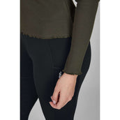 Eskadron T-Shirt Dynamics Turtleneck Rib Mangas Largas Olive