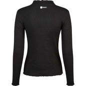 Eskadron T-Shirt Dynamics Turtleneck Rib Mangas Largas Negro