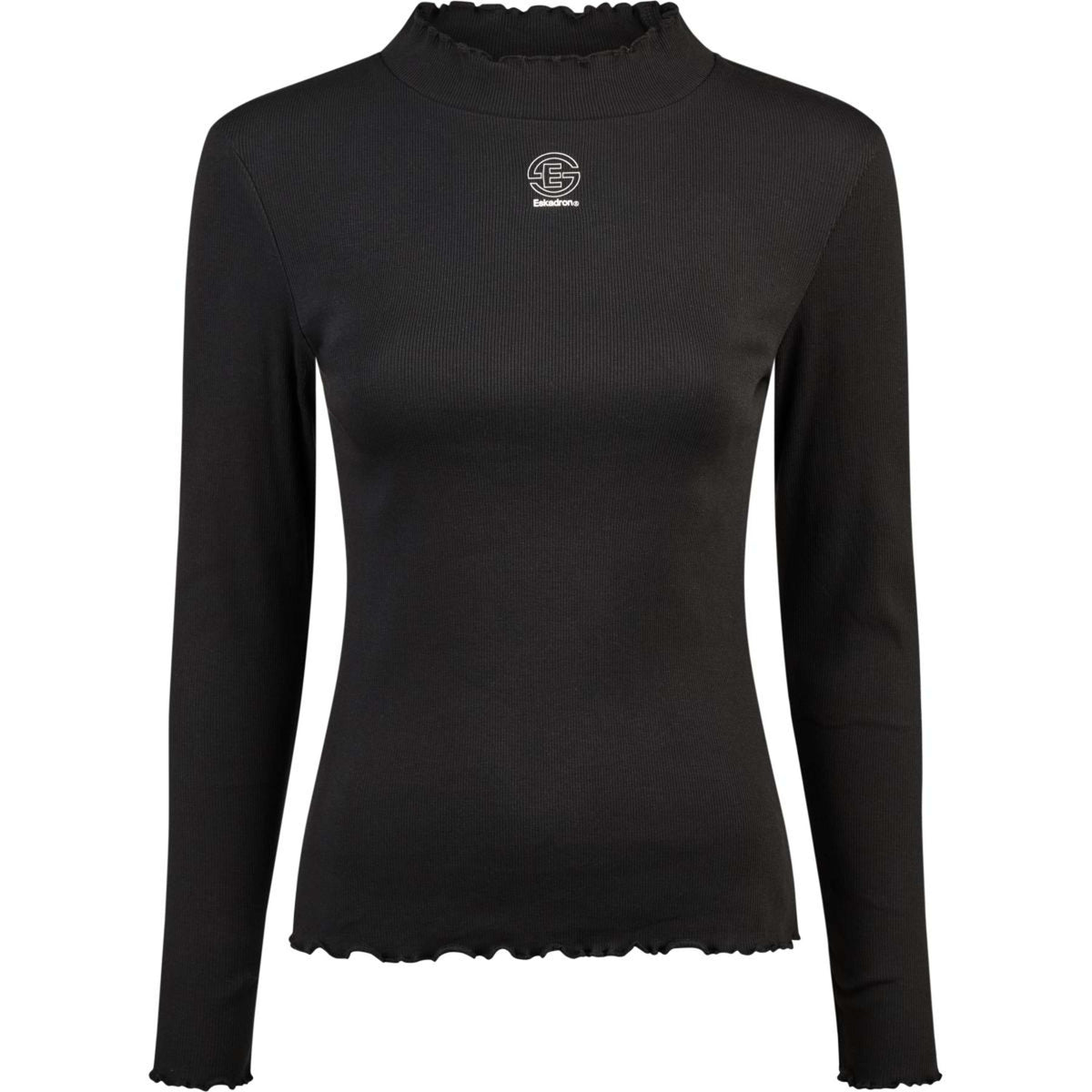 Eskadron T-Shirt Dynamics Turtleneck Rib Mangas Largas Negro