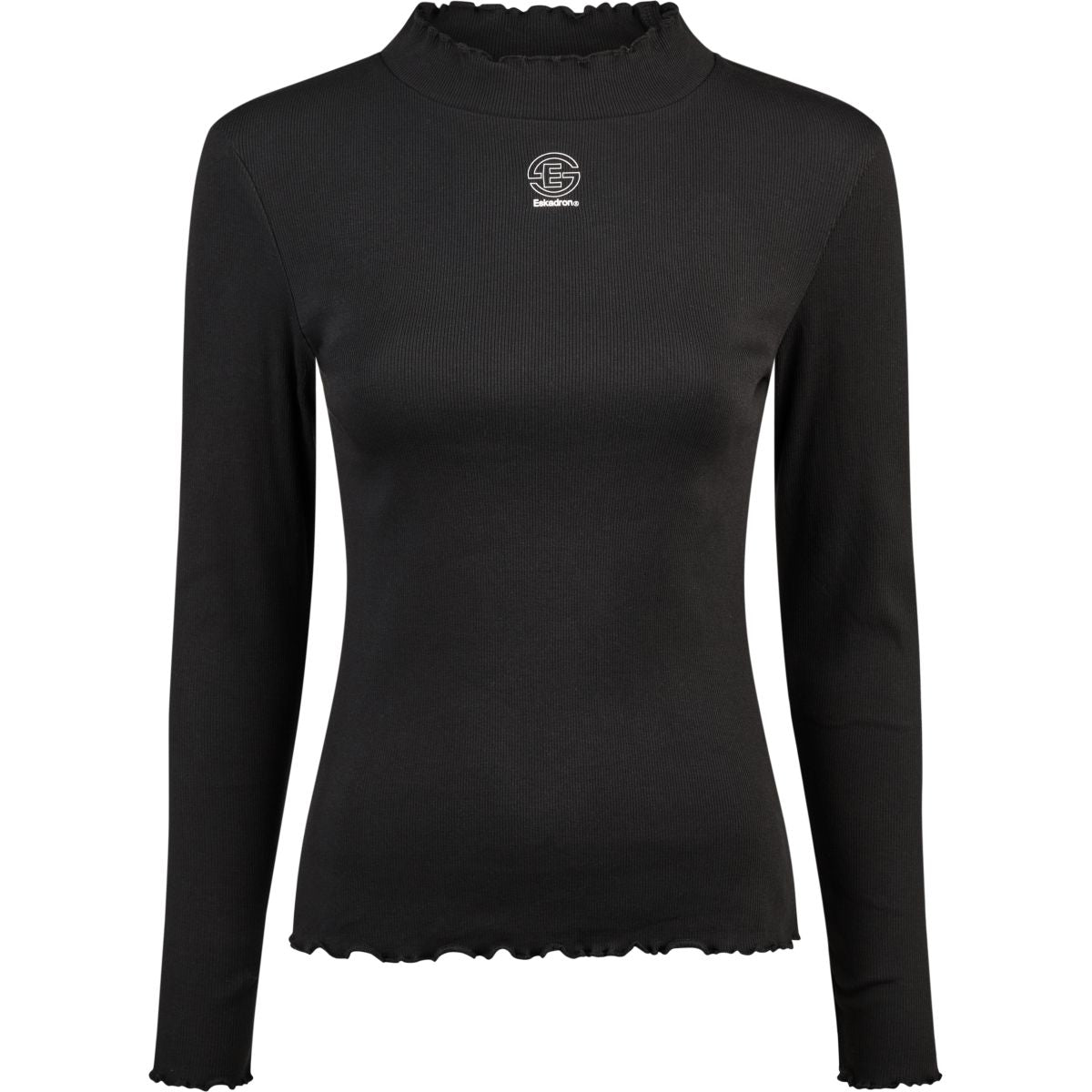 Eskadron T-Shirt Dynamics Turtleneck Rib Mangas Largas Negro