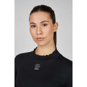 Eskadron T-Shirt Dynamics Turtleneck Rib Mangas Largas Negro