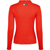 Eskadron T-Shirt Dynamics Turtleneck Rib Mangas Largas Rojo