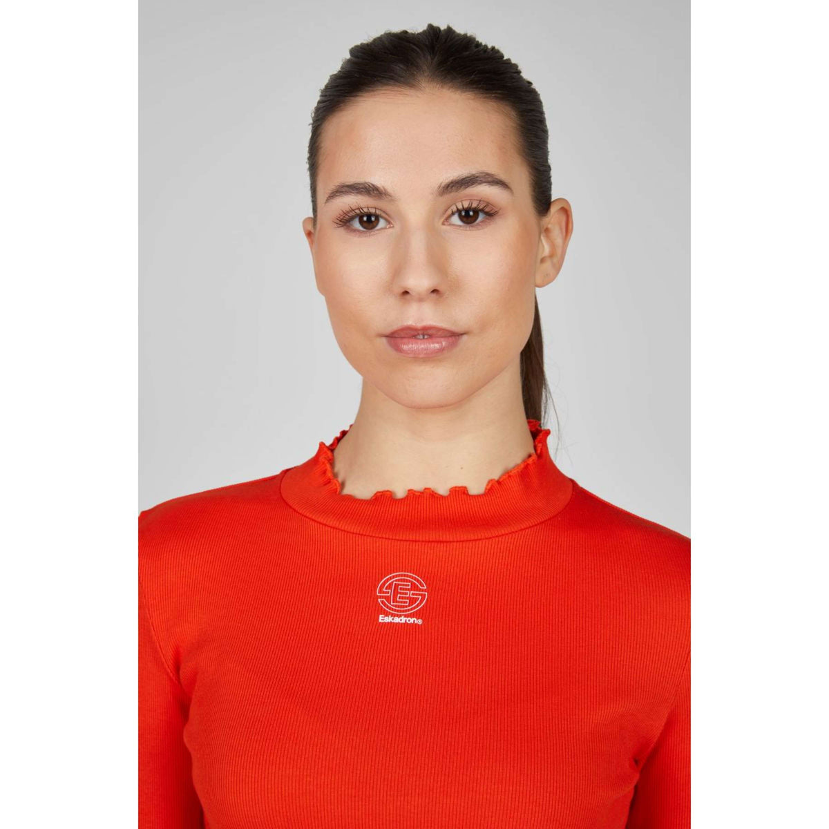 Eskadron T-Shirt Dynamics Turtleneck Rib Mangas Largas Rojo