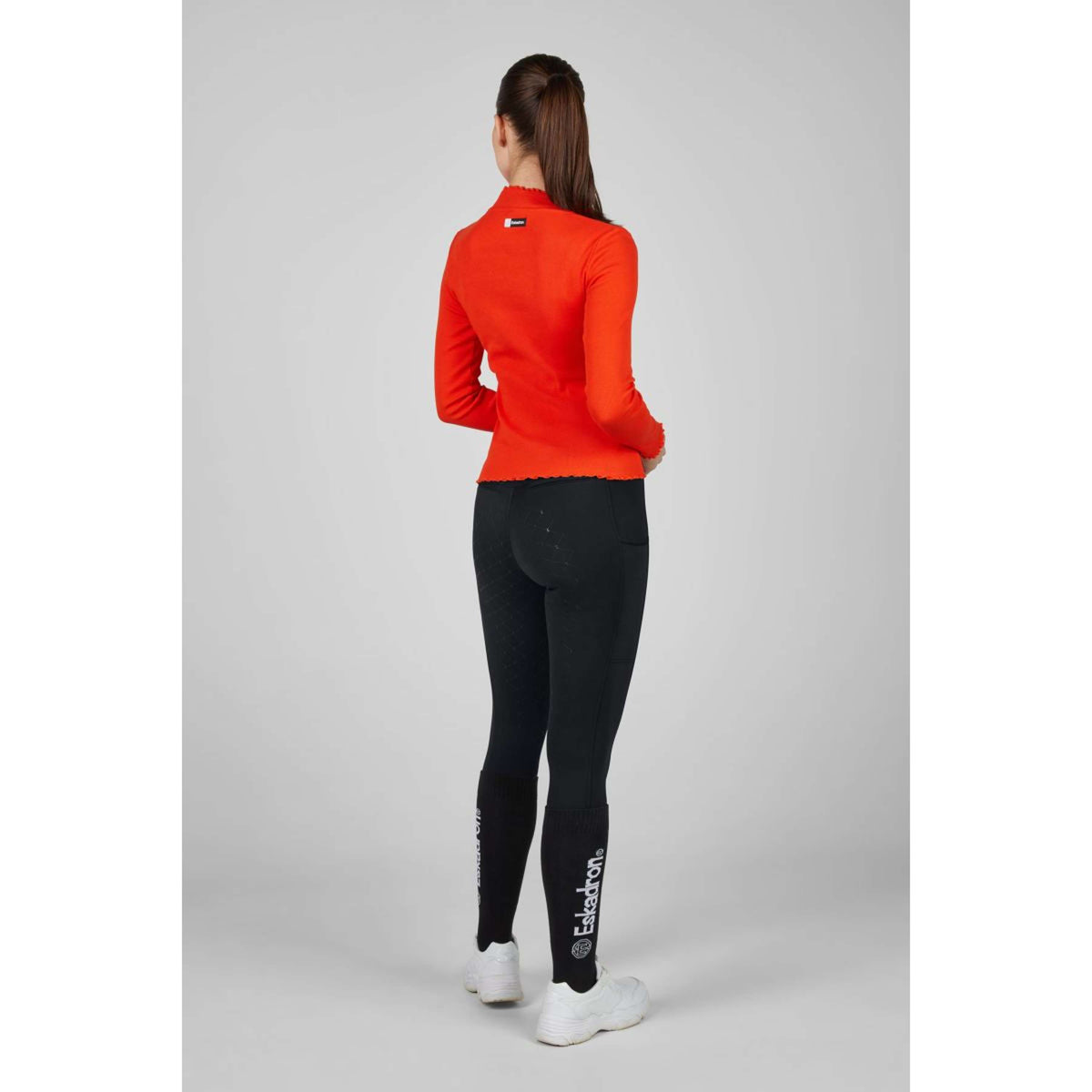 Eskadron T-Shirt Dynamics Turtleneck Rib Mangas Largas Rojo