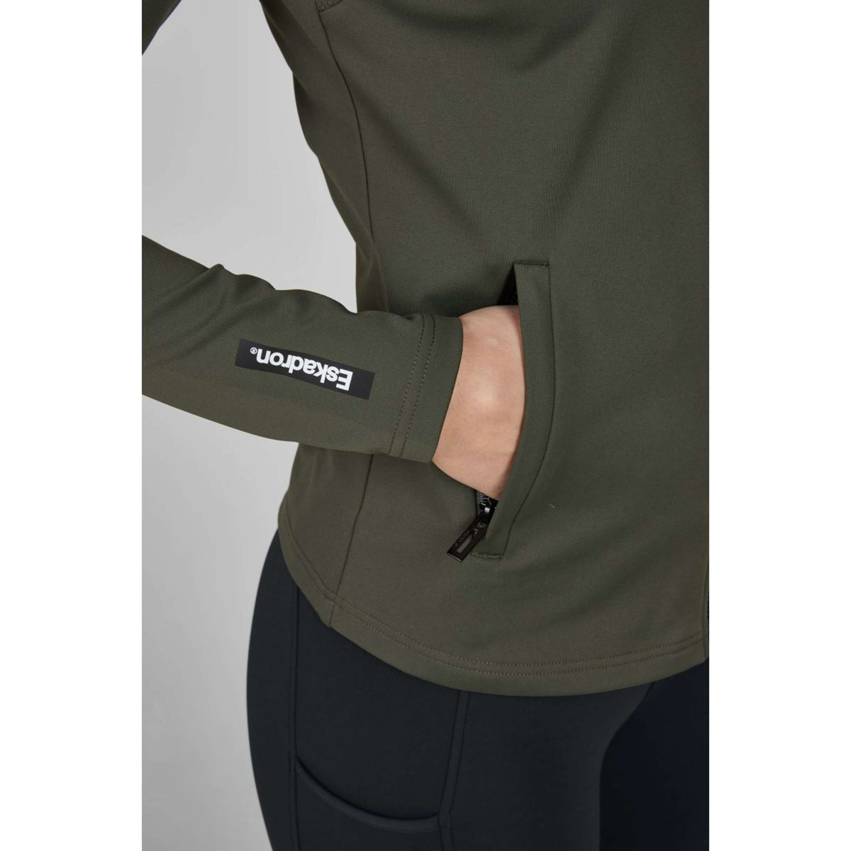 Eskadron Sudadera con capucha y cremallera Dynamics Zip Olive