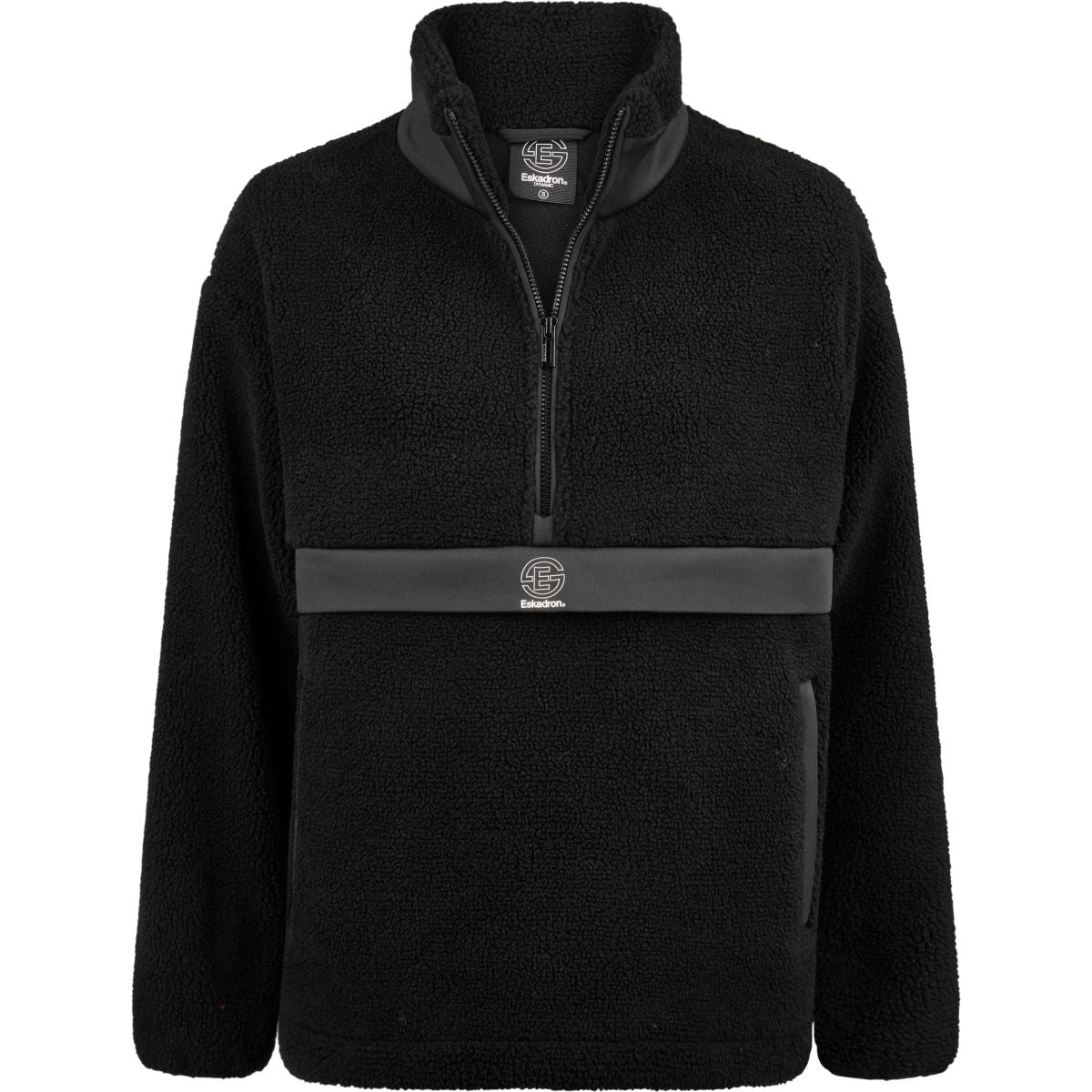 Eskadron Sweater Dynamics Half-Zip Teddy Negro