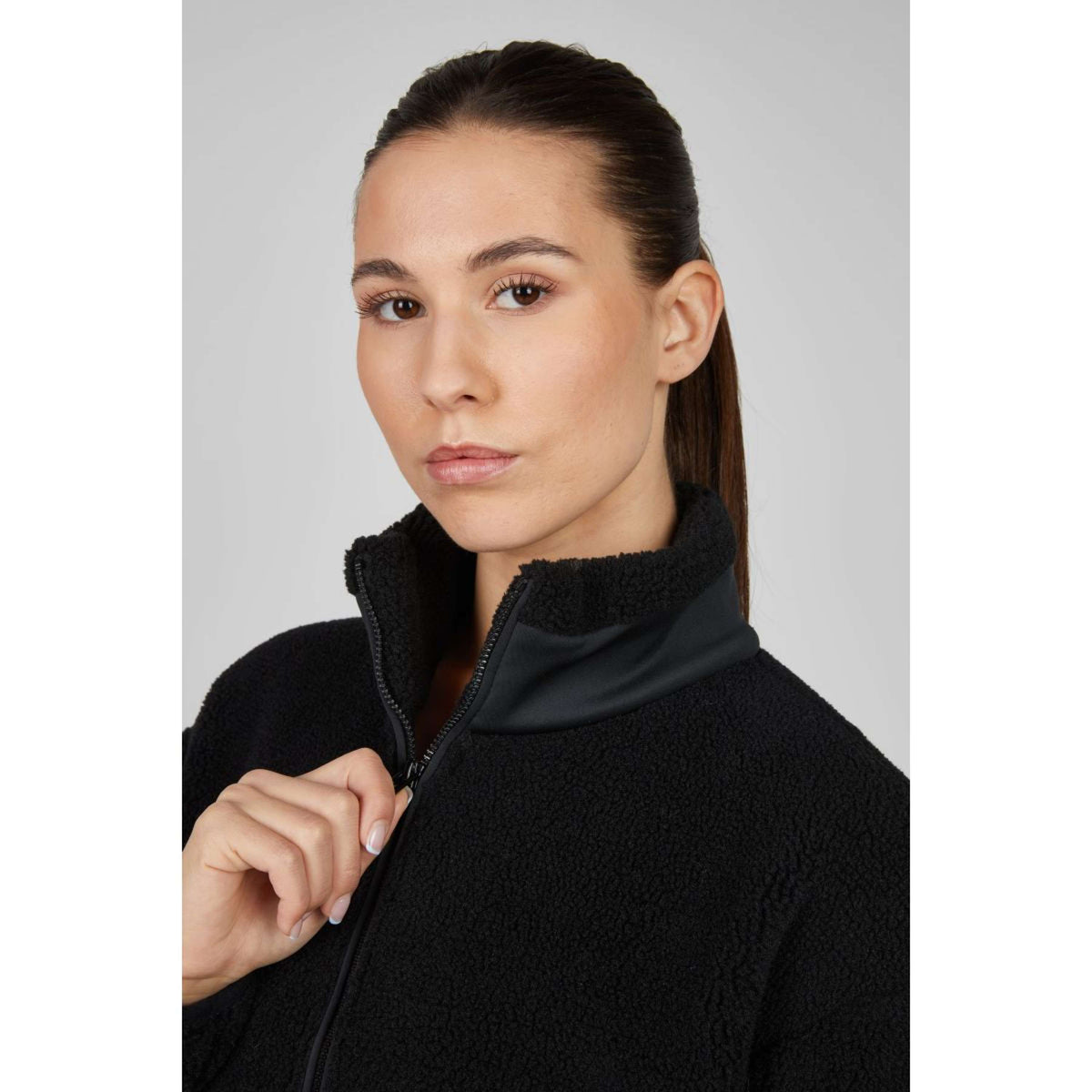 Eskadron Sweater Dynamics Half-Zip Teddy Negro