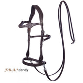 F.R.A. Brida sin Bocado Dandy Side Pull Rein Habana