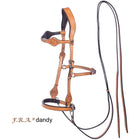 F.R.A. Brida sin Bocado Dandy Side Pull Rein Natural